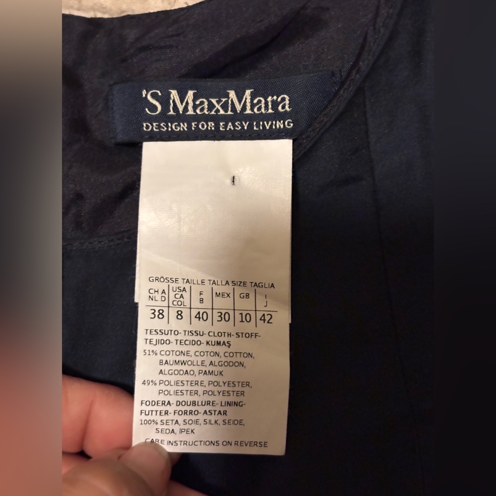 MaxMara Navy Midi Dress - Picture 15 of 15